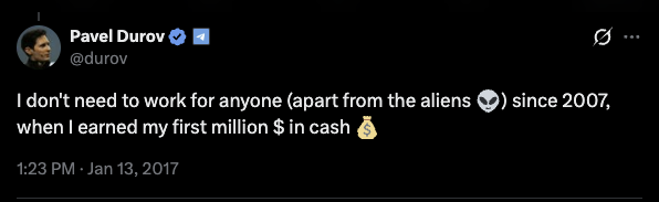 Apart from the aliens.